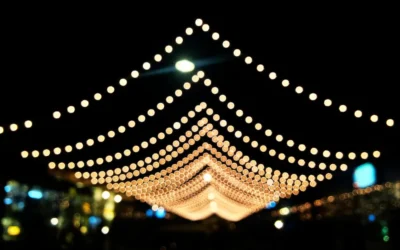 Carpas con iluminación: haz que tu evento brille